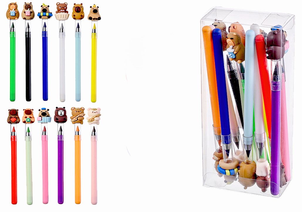 Set of everlasting colored pencils - Capybara, 12 colors
