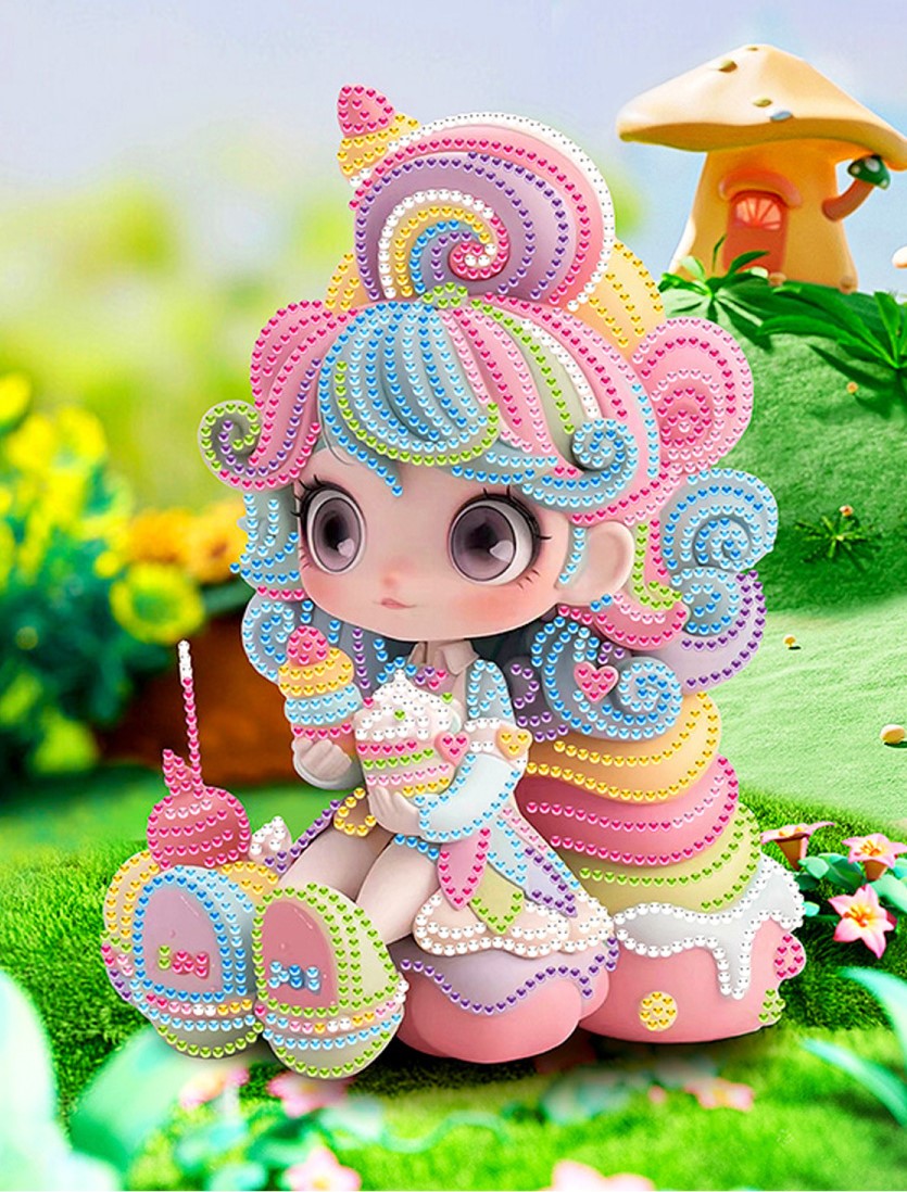 Diamantmalerei - Zefirka, Leinwand 23X30 cm, partielle Anwendung