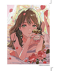 Beautiful girls, delicate flowers. Art book collection by famous Japanese artists