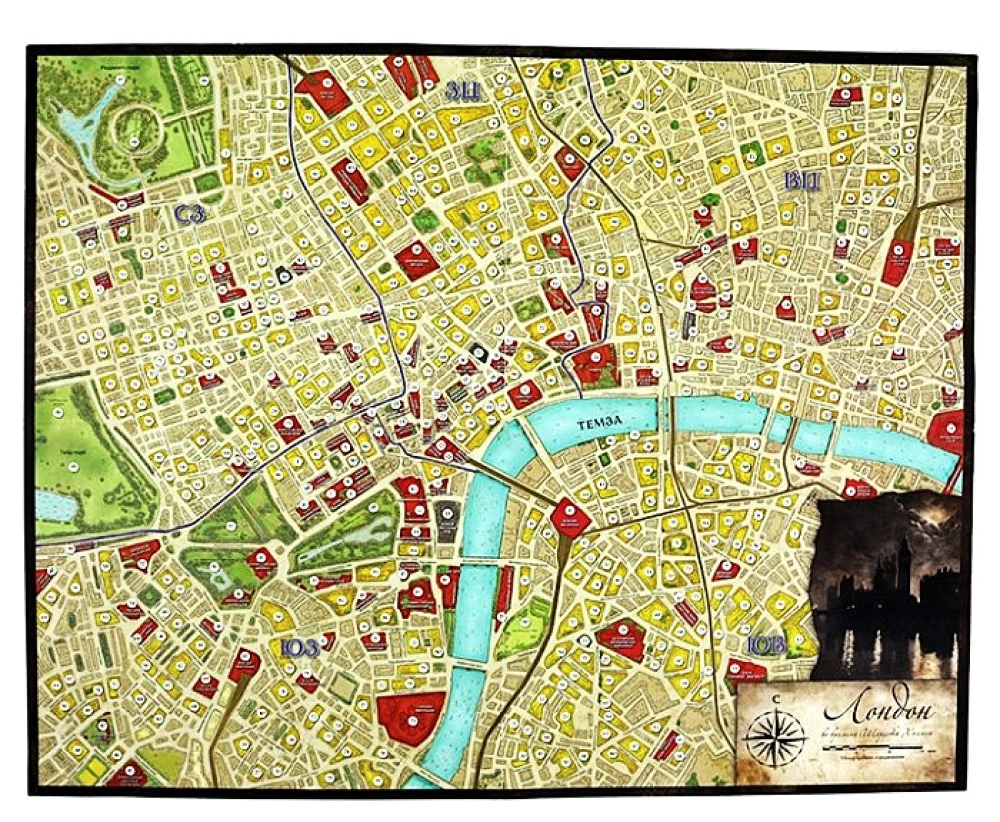 Board Game - Sherlock Holmes: Consulting Detective. Murders on the Thames and Other Investigations