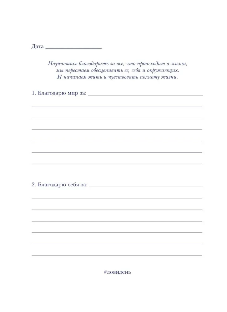 Catch the Day. Gratitude Journal