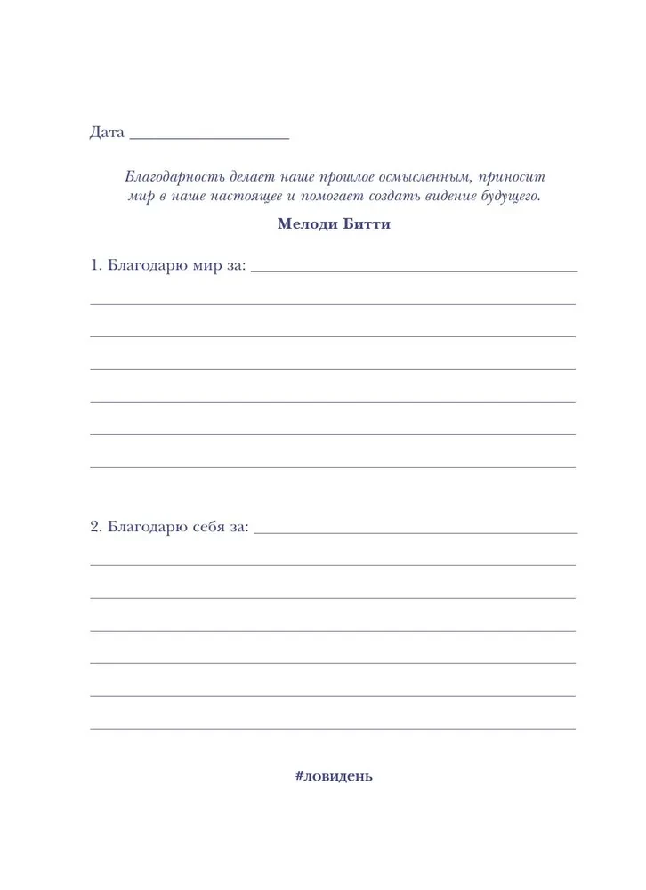 Catch the Day. Gratitude Journal