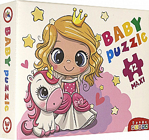 Puzzle - 12: Księżniczka i jednorożec