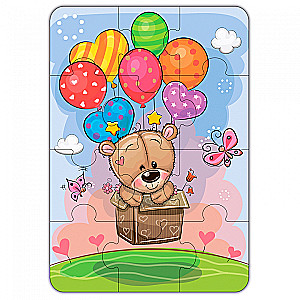 Puzzle - 12, maxi: Bear and Balloons