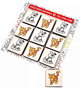 Board game - Tic-tac-toe. Cats vs Dogs