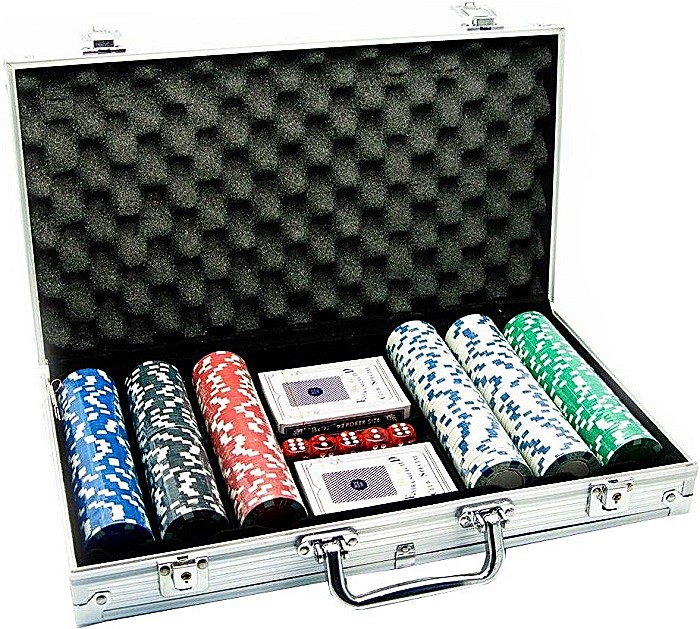 Brettspiel - Poker-Set (300 Chips)