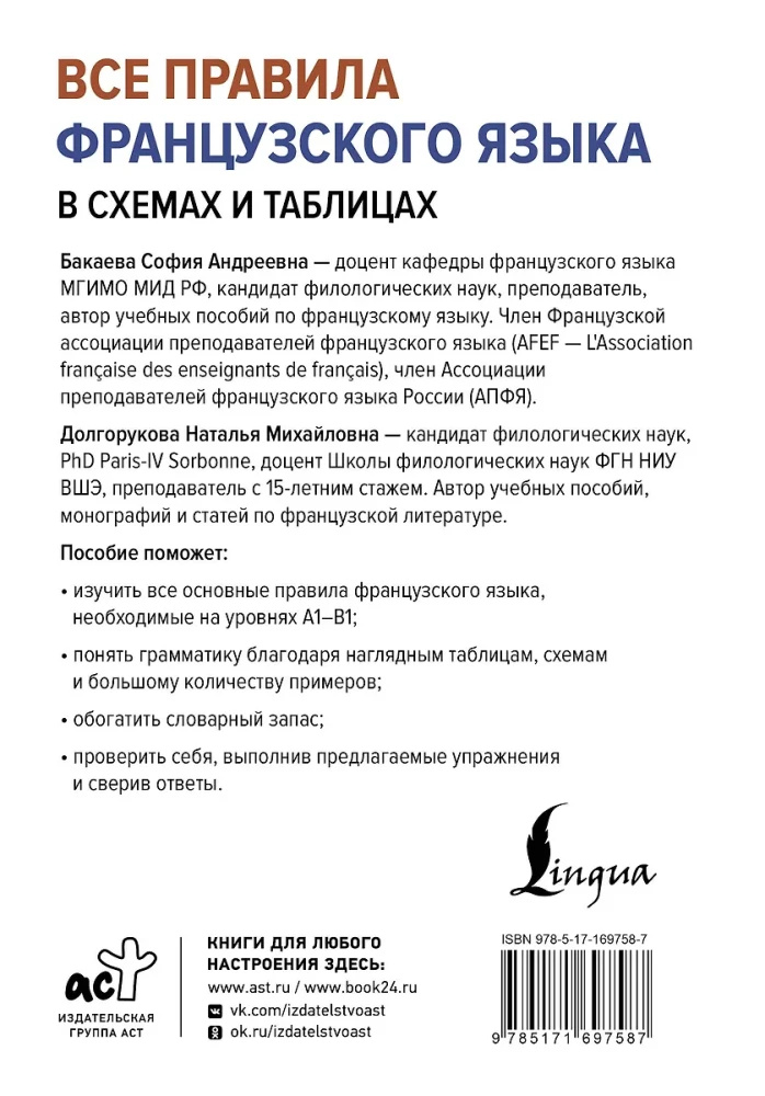 Wszystkie zasady języka francuskiego w schematach i tabelach