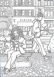 My First School Love. Coloring Book for Young Adult Fans