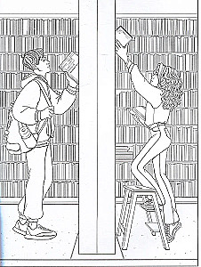 My First School Love. Coloring Book for Young Adult Fans