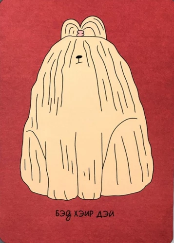 Greeting Card - Lifestyle. Bad Hair Day
