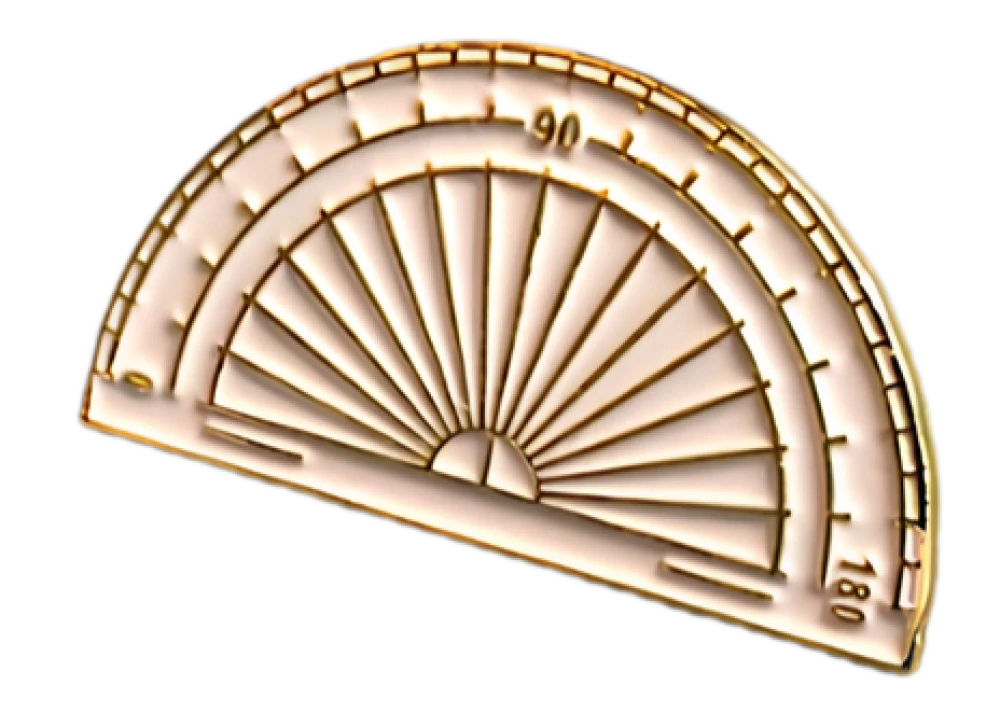 Enamel Pin - Protractor
