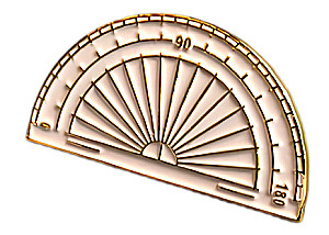 Enamel Pin - Protractor