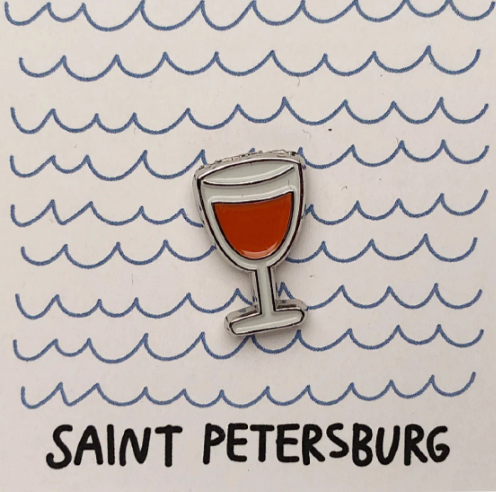 Enamel Pin - Wine Glass