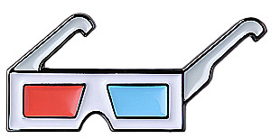 Enamel Pin - 3D Glasses
