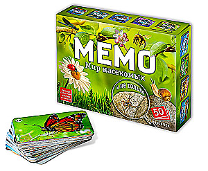 Настольная игра - Мемо. Мир насекомых и не только