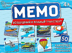 Gra planszowa - Memo. Transport powietrzny i wodny