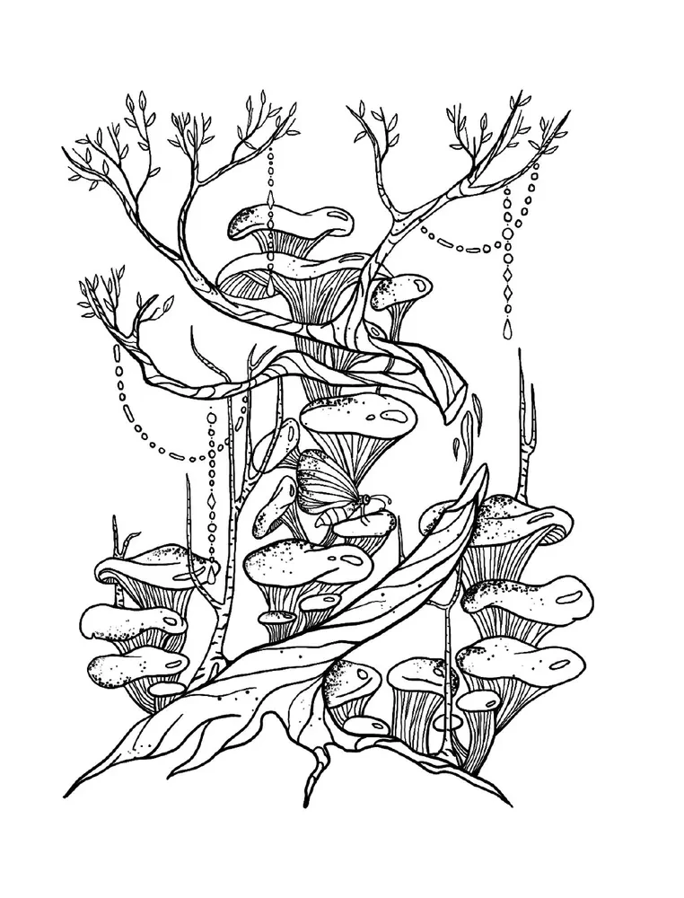 Alchemy of Time. Coloring-Meditation