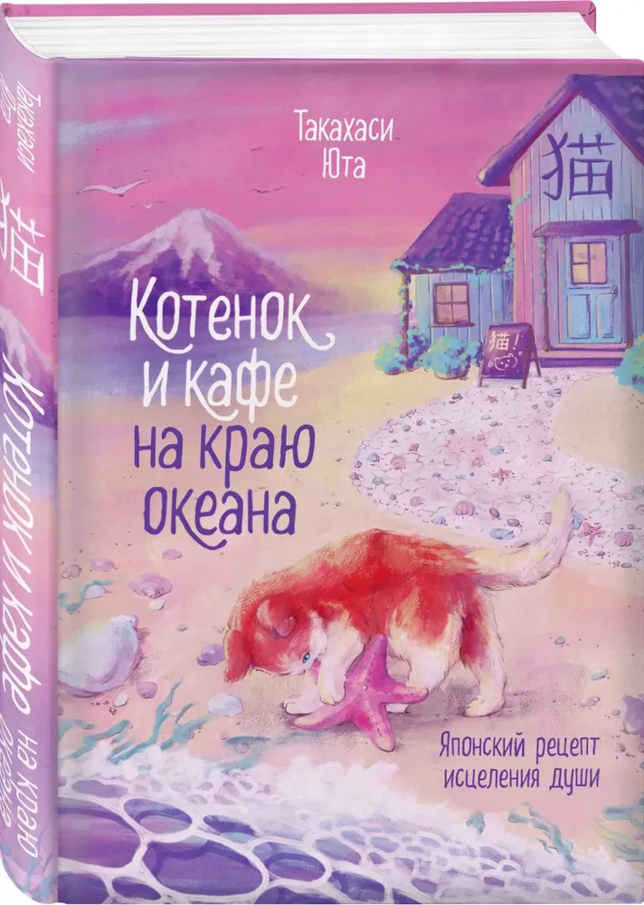 Котенок и кафе на краю океана