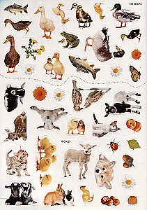 Photo Stickers. The World of Animals