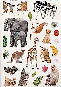 Photo Stickers. The World of Animals