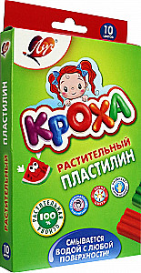 Plastelina roślinna - Krocha, 10 kolorów