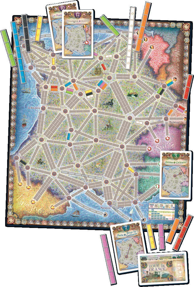 Board Game - Ticket to Ride. France (expansion) EN