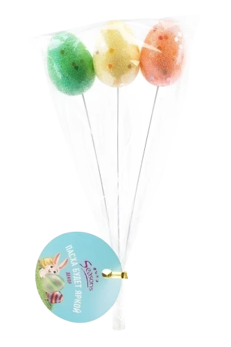 Easter egg set with glitter (3 colors)