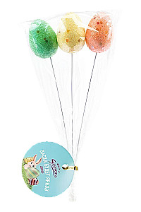 Easter egg set with glitter (3 colors)