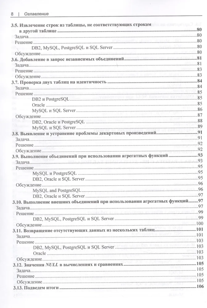 SQL. Collection of Recipes