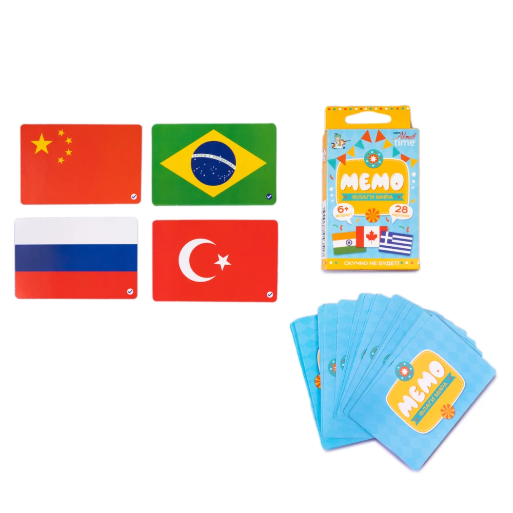 Board game - Memo. Flags of the World