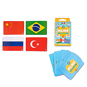 Gra planszowa - Memo. Flagi świata