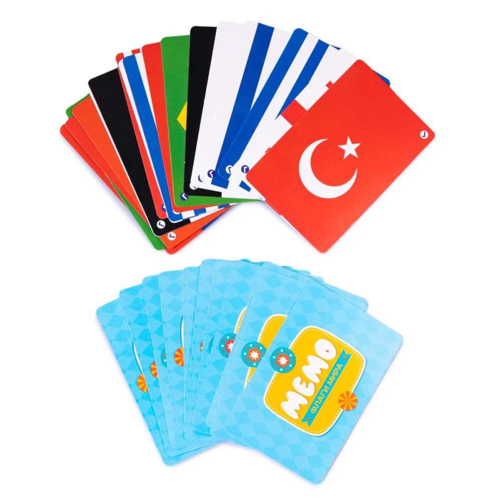Board game - Memo. Flags of the World