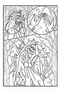 Ah, yokai! Spirits and demons of Japan in manga style. Create and color the story