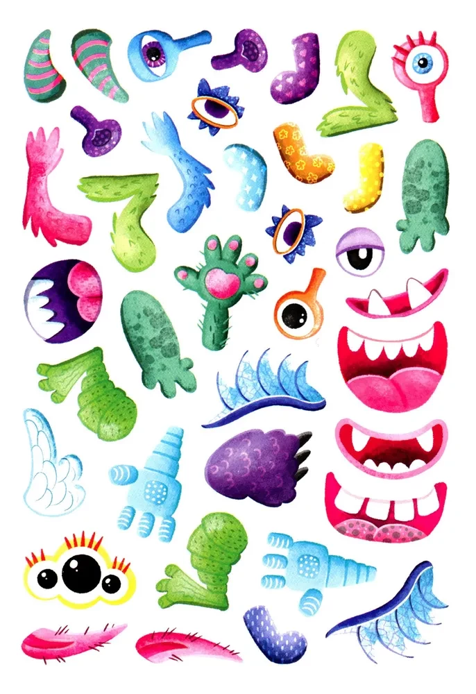 Create It Yourself. Little Monsters