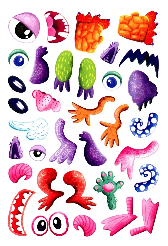 Create It Yourself. Little Monsters