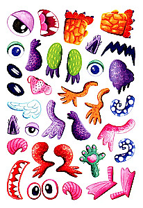Create It Yourself. Little Monsters