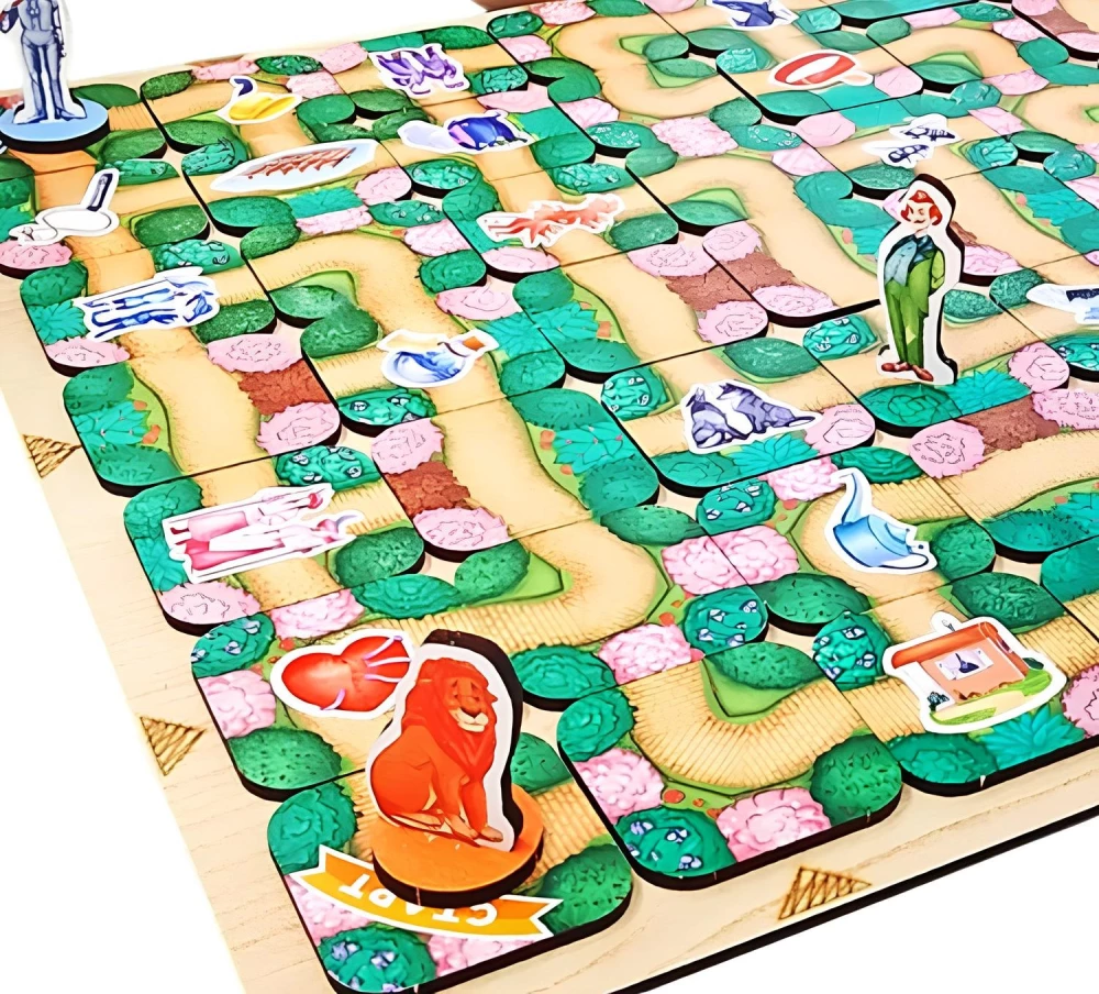 Board game - Labyrinth of Adventures. The Wizard of the Emerald City