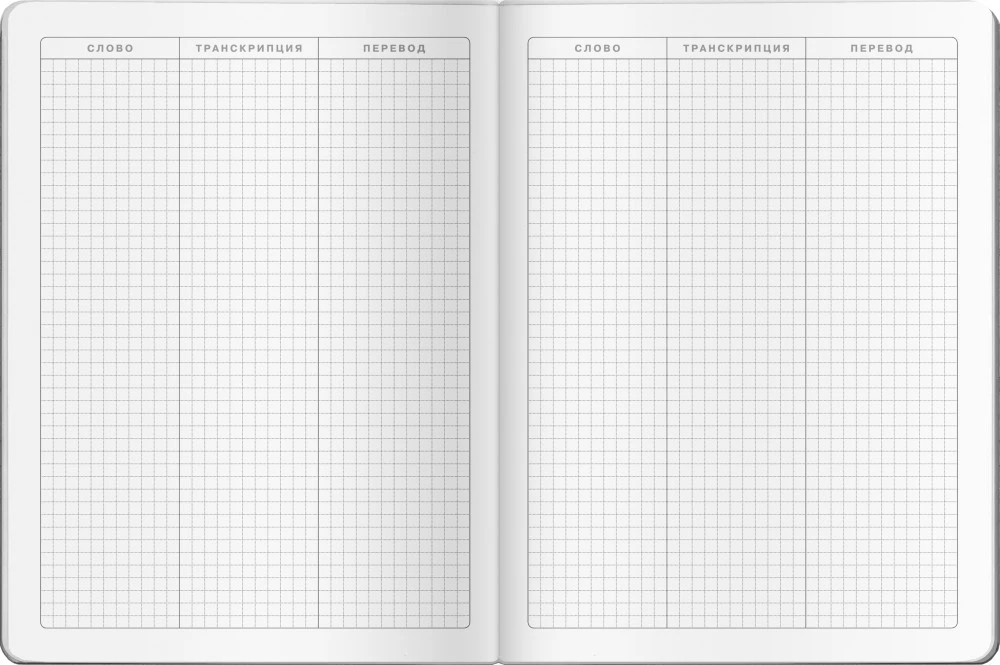 Notebook for Recording English Words (Fashionable - Pink)