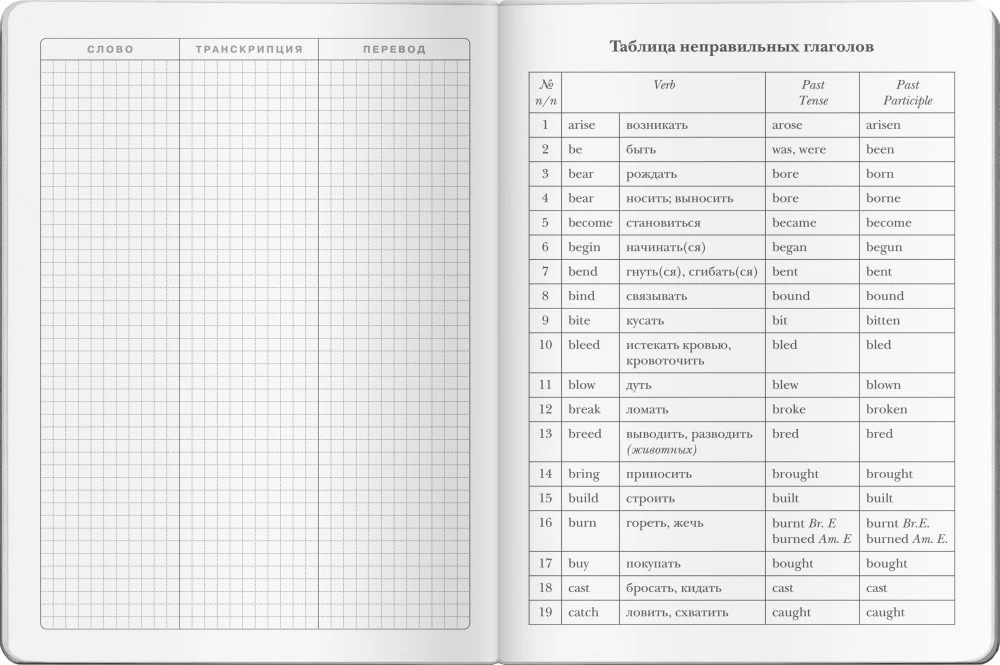 Notebook for Recording English Words (Fashionable - Pink)
