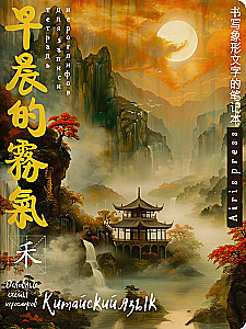 Notebook for Writing Chinese Characters (Pagoda at Sunset)