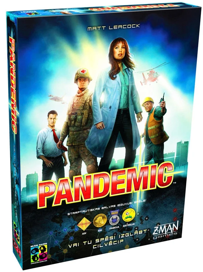 Настольная игра - Pandemic (на латышском языке)