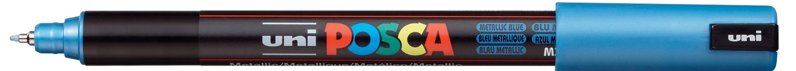 Marķieris UNI Posca PC-1MR, zils-metālisks (M33)
