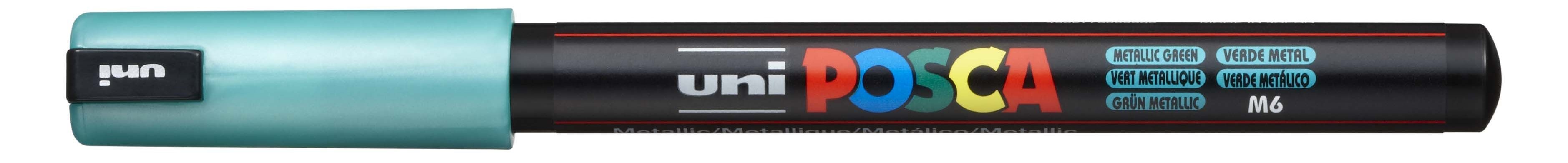 Marķieris UNI Posca PC-1MR, zaļš-metāliskais (M6)