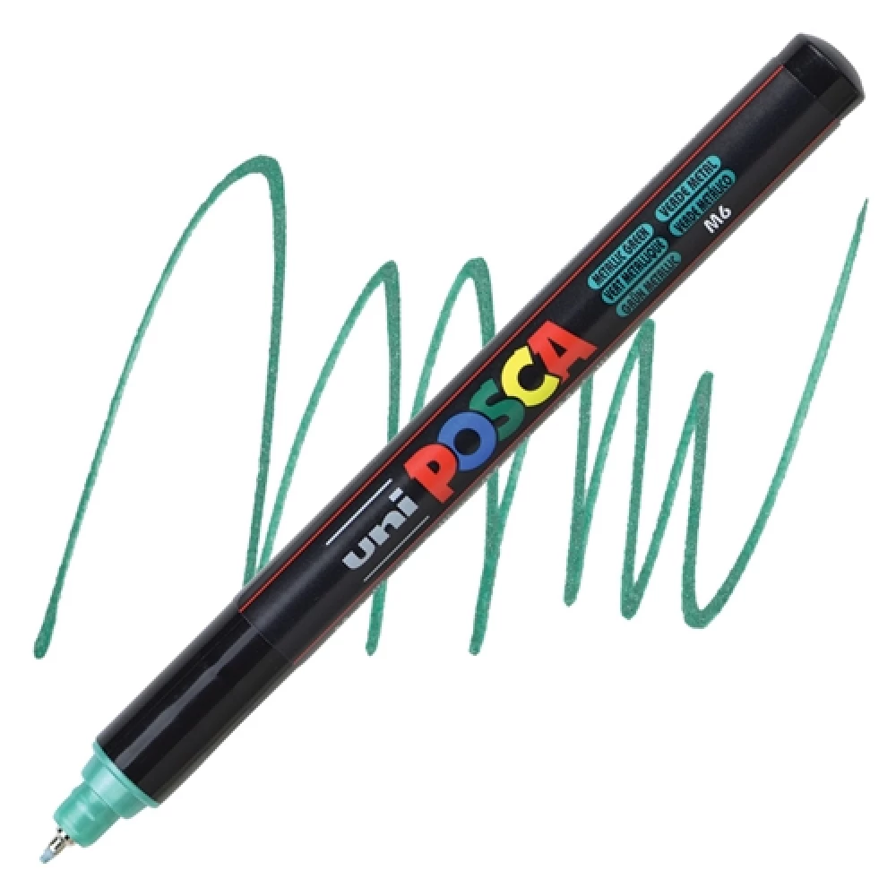 Marker UNI Posca PC-1MR, zielony-metalik (M6)