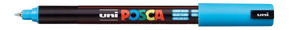 Marker UNI Posca PC-1MR, niebieski (8)