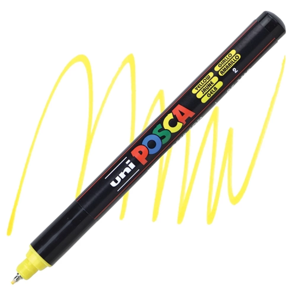 Marker UNI Posca PC-1MR, żółty (2)