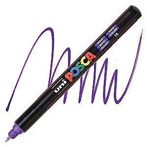 Marker UNI Posca PC-1MR, fioletowy (12)