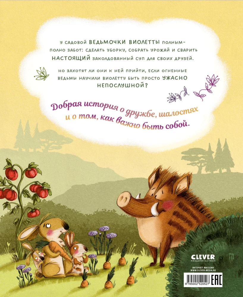Die kleine Hexe Violetta, Streiche und der verzauberte Suppe