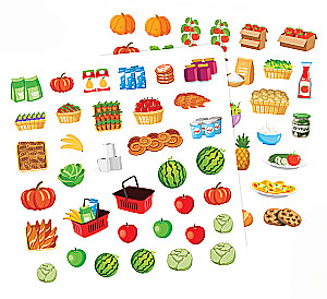 Magnetic Book-Toy - Vegetables, Fruits, and Other Products