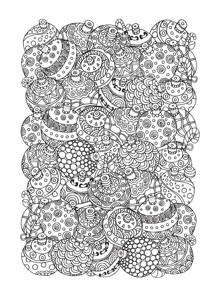 Cozy coloring book for stress relief